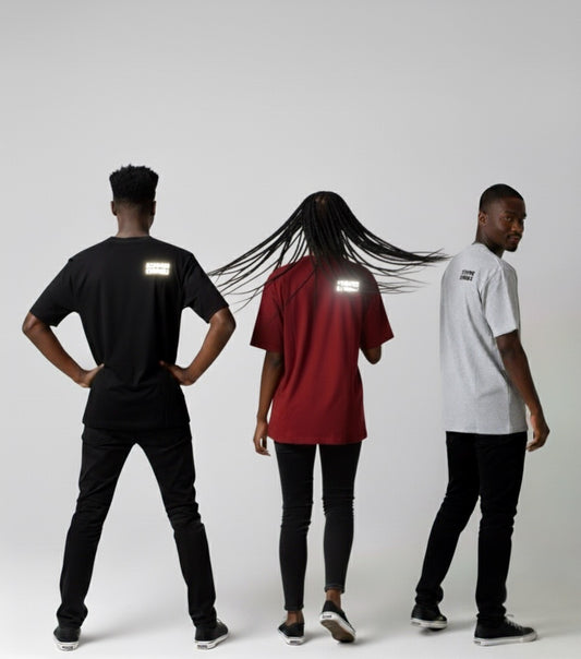 Short Sleeve Reflective "Phambili Core" Design T-Shirt