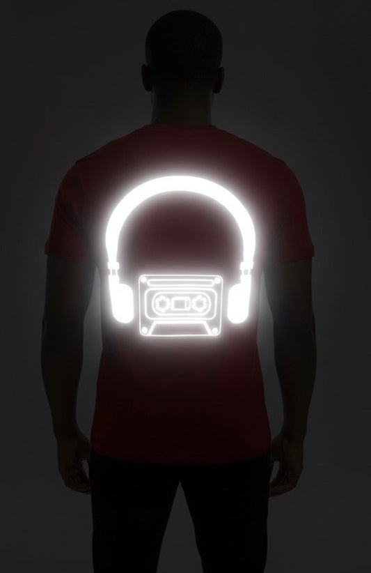 Short Sleeve "Rewind Series" Reflective Design T-Shirt